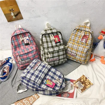 Women Backpack for Teenage Girls 2020 Summer New Fashion Female School Students Shoulder Bags Plaid Sweet Travel Backpacks
Women Backpack for Teenage Girls 2020 Summer New Fashion Female School Students Shoulder Bags Plaid Sweet Travel Backpacks