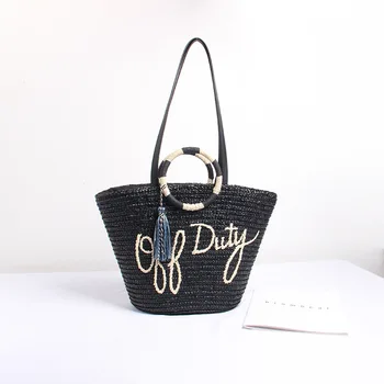Straw Bag Woman 2019 New Fashion Color Fringed Portable Shoulder Hand Woven Bag Tourist Resort Beach Bag
Straw Bag Woman 2019 New Fashion Color Fringed Portable Shoulder Hand Woven Bag Tourist Resort Beach Bag