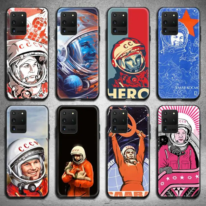 Чехол для телефона Yuri Gagarin Y Laika Samsung S20 plus Ultra S6 S7 edge S8 S9 S10 5G lite 2020 | Мобильные