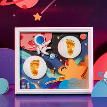 Baby Foot and Handprint Photo Frame Set Baby Hand Casting Space Series Soft Clay Inkpad Milestone Souvenir Newborn Gift
Baby Foot and Handprint Photo Frame Set Baby Hand Casting Space Series Soft Clay Inkpad Milestone Souvenir Newborn Gift