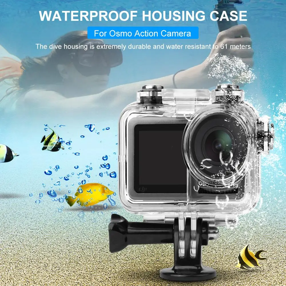 High Quality 61m Protective Case For DJI OSMO Action Camera Waterproof Case For Underwater Diving Photography
High Quality 61m Protective Case For DJI OSMO Action Camera Waterproof Case For Underwater Diving Photography