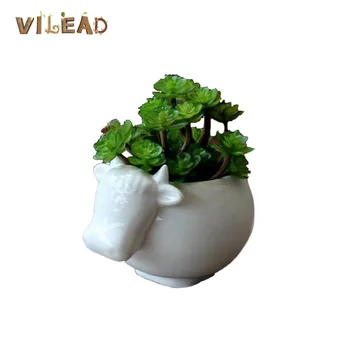 VILEAD 11.5cm Ceramic White Cow Vase Nordic Style Modern Vase Gardening Pots Living Room Bedroom Home Decor Flowerpot
VILEAD 11.5cm Ceramic White Cow Vase Nordic Style Modern Vase Gardening Pots Living Room Bedroom Home Decor Flowerpot