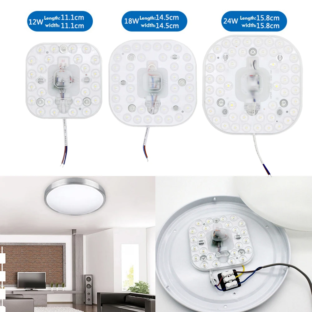 12W 24W LED Panel Light SMD 2835 Module Lamp Energy Saving 220V LED Bright Ceiling Lamp Board Light Indoor Wall Lamp Lighting
12W 24W LED Panel Light SMD 2835 Module Lamp Energy Saving 220V LED Bright Ceiling Lamp Board Light Indoor Wall Lamp Lighting