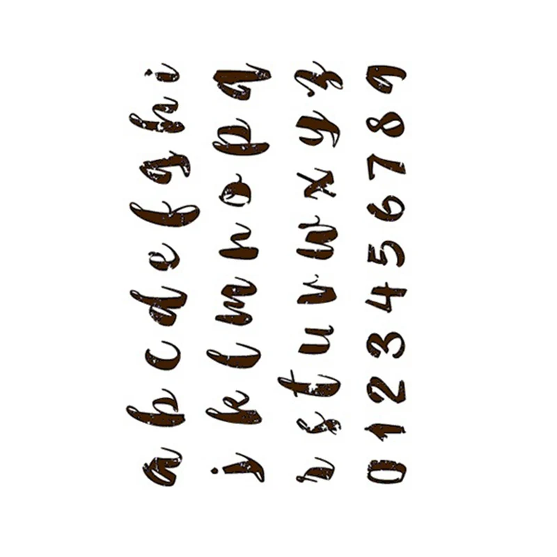 Clear Stamps for DIY Scrapbooking Card Alphabet Letters Number Transparent Stamps Making Photo Album Crafts Silicon Decoration
Clear Stamps for DIY Scrapbooking Card Alphabet Letters Number Transparent Stamps Making Photo Album Crafts Silicon Decoration