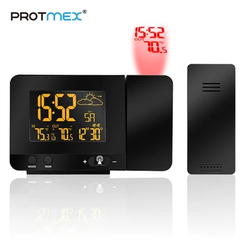 PROTMEX 3531 Alarm Clock Weather Station LCD Projection with Temperature Sensor Colorful Weather Forecast Founction
PROTMEX 3531 Alarm Clock Weather Station LCD Projection with Temperature Sensor Colorful Weather Forecast Founction