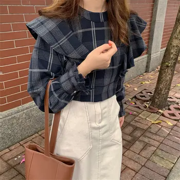 ZCWXM Fashion French Vintage Plaid Chic 2020 All Match Oversize Female Elegant Geometric Office Lady Loose Women Casual Shirts
ZCWXM Fashion French Vintage Plaid Chic 2020 All Match Oversize Female Elegant Geometric Office Lady Loose Women Casual Shirts