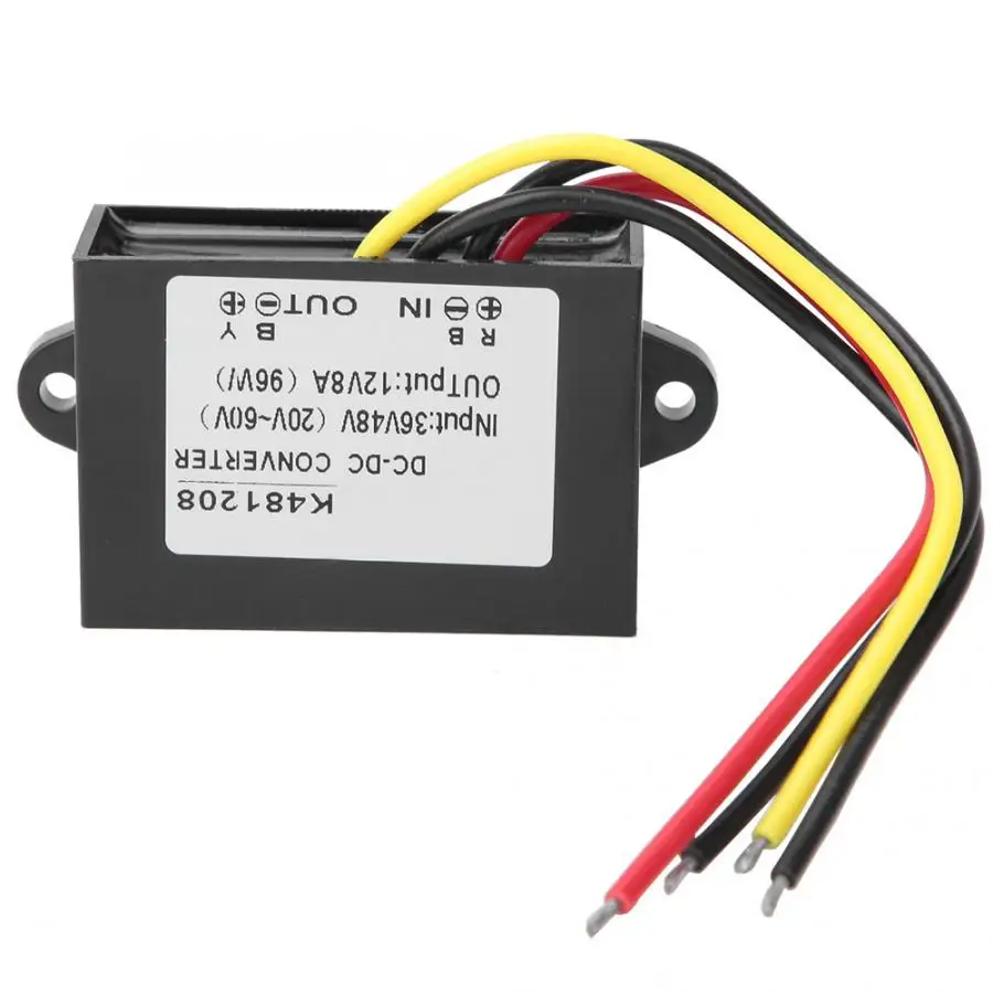 6V 48V to 12V DC-DC Power Converter 8A 96W Voltage Reducer Buck Transformer Module with Aluminum Shell
6V 48V to 12V DC-DC Power Converter 8A 96W Voltage Reducer Buck Transformer Module with Aluminum Shell
