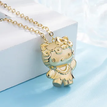 Korean Fashion Cartoon Hello Kitty Pendant Necklace Female Hot Classic Wild Jewelry Girlfriend Lover Gift 
Korean Fashion Cartoon Hello Kitty Pendant Necklace Female Hot Classic Wild Jewelry Girlfriend Lover Gift