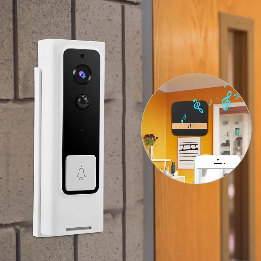 WIFI Doorbell 1080P HD WIFI Smart Doorbell Security Video Doorbell IR-CUT Access Intercom Door Bell 90-260V
WIFI Doorbell 1080P HD WIFI Smart Doorbell Security Video Doorbell IR-CUT Access Intercom Door Bell 90-260V
