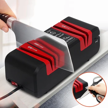 220V Automatic Quick Knife Sharpener Household Electric Knife Cutter Sharpener Stone Magic Knife Sharpener-US Plug
220V Automatic Quick Knife Sharpener Household Electric Knife Cutter Sharpener Stone Magic Knife Sharpener-US Plug