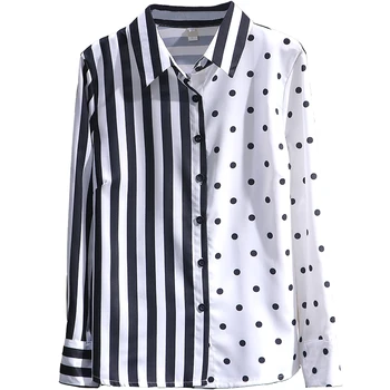 Chiffon Patchwork Women Shirts 2020 Summer New Turn-Down Collar Long-Sleeved Button All Match Shirts Outwear Tops
Chiffon Patchwork Women Shirts 2020 Summer New Turn-Down Collar Long-Sleeved Button All Match Shirts Outwear Tops