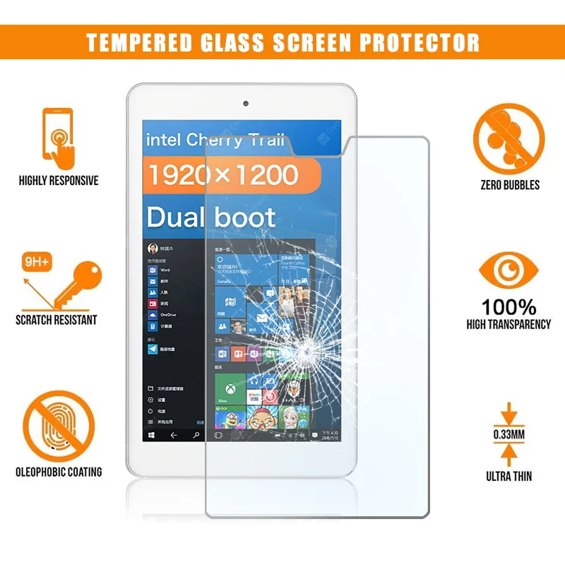 For Cube IWork 8 Air Full Tablet Tempered Glass 9H Premium Anti-Scratch Anti-fingerprint Film Protector Guard Cover
For Cube IWork 8 Air Full Tablet Tempered Glass 9H Premium Anti-Scratch Anti-fingerprint Film Protector Guard Cover
