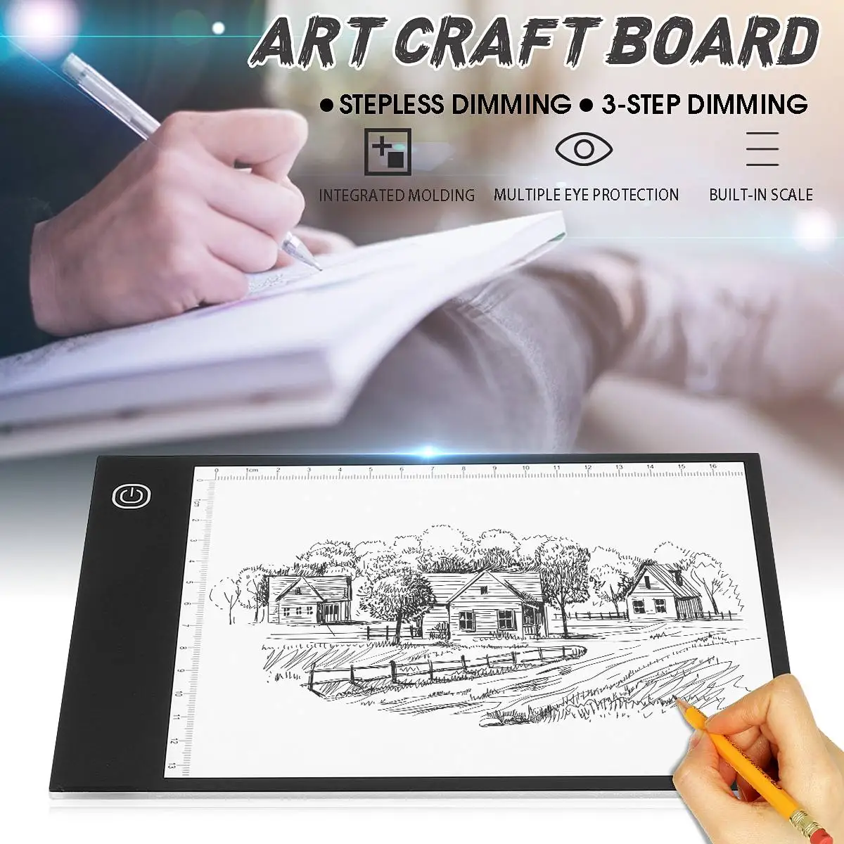 Digital Tablet A5 LED Light Box Tracing Art Board Craft Drawing Copy Pad Table Stencil Display Electronics Writing Tablet 2 type
Digital Tablet A5 LED Light Box Tracing Art Board Craft Drawing Copy Pad Table Stencil Display Electronics Writing Tablet 2 type