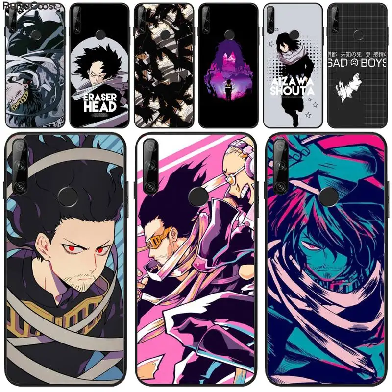 Чехол для телефона с ластиком головой Shota Aizawa My Hero Huawei Y5 Y6 Y7 Y9 Prime Pro II 2019 2018 Honor 8 8X 9