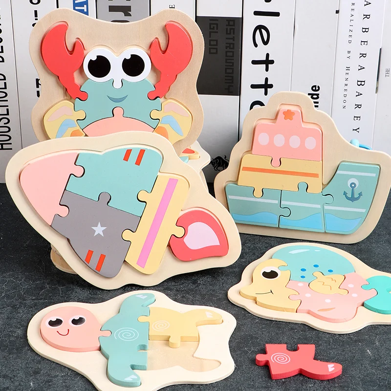 Wooden Puzzle Baby Cartoon Cutely Animal Large Puzzles Toys for Children Easy Grab Preschool Cognitive Home Game with Partents
Wooden Puzzle Baby Cartoon Cutely Animal Large Puzzles Toys for Children Easy Grab Preschool Cognitive Home Game with Partents