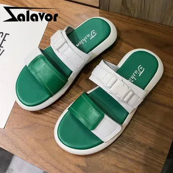 ZALAVOR Women Flats Slippers Mixed Color Buckle Fashion Summer Shoes Woman Casual Daily Hoem Lady House Footwear Size 35-40
ZALAVOR Women Flats Slippers Mixed Color Buckle Fashion Summer Shoes Woman Casual Daily Hoem Lady House Footwear Size 35-40