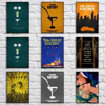 Vintage The Great Gatsby Poster Retro Whitepaper Movie Poster Art Painting Funny Fancy Wall Sticker for Coffee House Bar
Vintage The Great Gatsby Poster Retro Whitepaper Movie Poster Art Painting Funny Fancy Wall Sticker for Coffee House Bar
