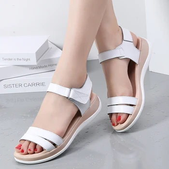 Leather Beach Sandals 2020 Women Flat Bottom Wear Trekking Sandals Summer Lightweight Barefoot Sandalias Deportivas Feminina
Leather Beach Sandals 2020 Women Flat Bottom Wear Trekking Sandals Summer Lightweight Barefoot Sandalias Deportivas Feminina