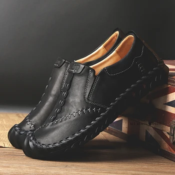 Men Shoes Flats Casual Shoe Man genuine Leather Slip-On handmade sewing Men Black Shoes Mens Luxury Designer Loafers shoes
Men Shoes Flats Casual Shoe Man genuine Leather Slip-On handmade sewing Men Black Shoes Mens Luxury Designer Loafers shoes