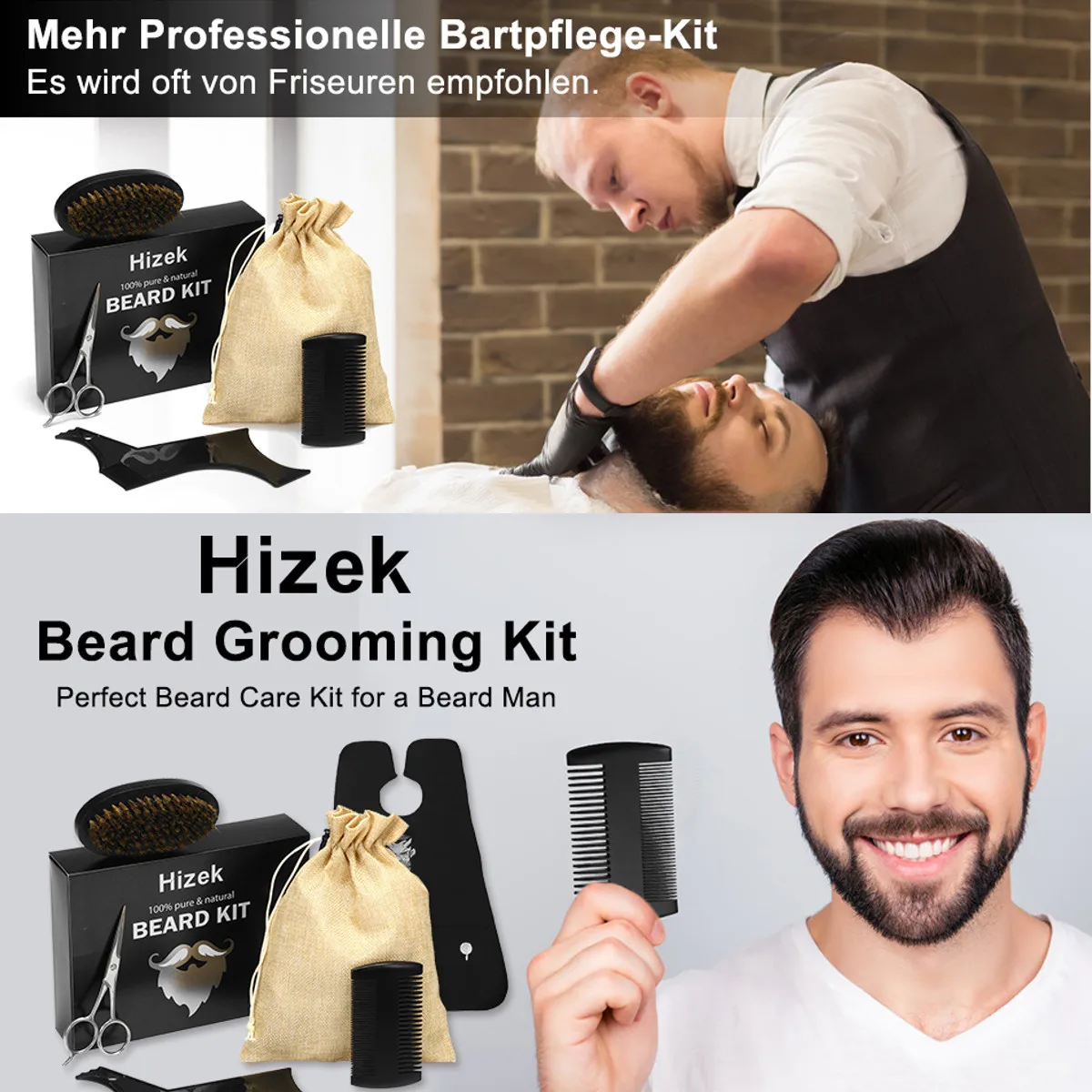 men beard kit grooming beard set beard oil moisturizing wax comb