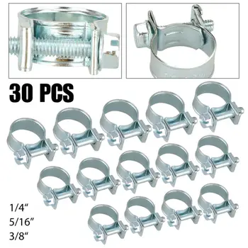 30 Pcs 1/4 5/16 3/8inch Fuel Injection Gas Line Hose Clamps Clip Pipe Fasteners Adjustable Auto Hose Clip
30 Pcs 1/4 5/16 3/8inch Fuel Injection Gas Line Hose Clamps Clip Pipe Fasteners Adjustable Auto Hose Clip