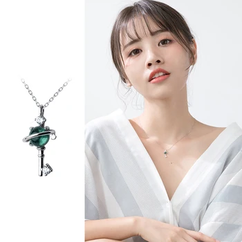 Mocanie Colorful Crystal Planet Beautiful Key Pendant Necklace for Women 925 Sterling Silver Link Chain Fine Jewelry Girl Gift
Mocanie Colorful Crystal Planet Beautiful Key Pendant Necklace for Women 925 Sterling Silver Link Chain Fine Jewelry Girl Gift