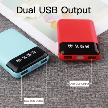 2 Colors Mini portable large capacity fast charge digital display charging treasure 10000 mAh mobile power charger
2 Colors Mini portable large capacity fast charge digital display charging treasure 10000 mAh mobile power charger