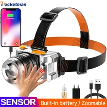 LED Headlamp Motion Sensor Headlight Head Lamp Front Torch Lanterna Head Light with Power Bank Function Built in Battery
LED Headlamp Motion Sensor Headlight Head Lamp Front Torch Lanterna Head Light with Power Bank Function Built in Battery