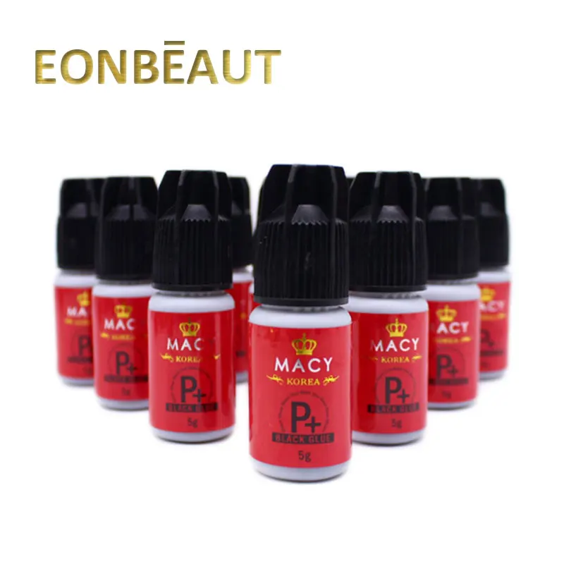 10 Bottles MACY Type P+ Black Glue 5ml Eyelash Extension Glue Korean Original 1 Sec Dry Time False Lash Adhesive For Beauty Shop
10 Bottles MACY Type P+ Black Glue 5ml Eyelash Extension Glue Korean Original 1 Sec Dry Time False Lash Adhesive For Beauty Shop