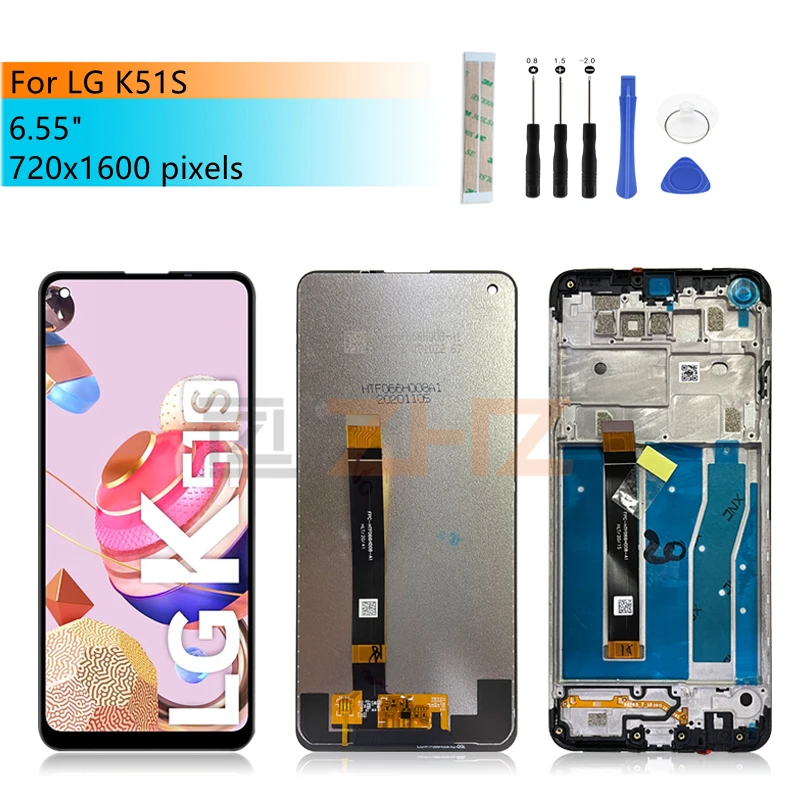 For LG K51S LCD Display Touch Screen Digitizer Assembly With Frame LMK510EMW LM-K510EMW Display Replacement Repair Parts 6.55"
For LG K51S LCD Display Touch Screen Digitizer Assembly With Frame LMK510EMW LM-K510EMW Display Replacement Repair Parts 6.55"