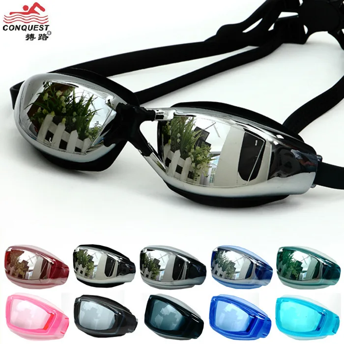Conquest for Both Men And Women Electroplated Plain Glass Eye Protection Waterproof Anti-fog UV-Protection Swimming Goggles Bl90
Conquest for Both Men And Women Electroplated Plain Glass Eye Protection Waterproof Anti-fog UV-Protection Swimming Goggles Bl90