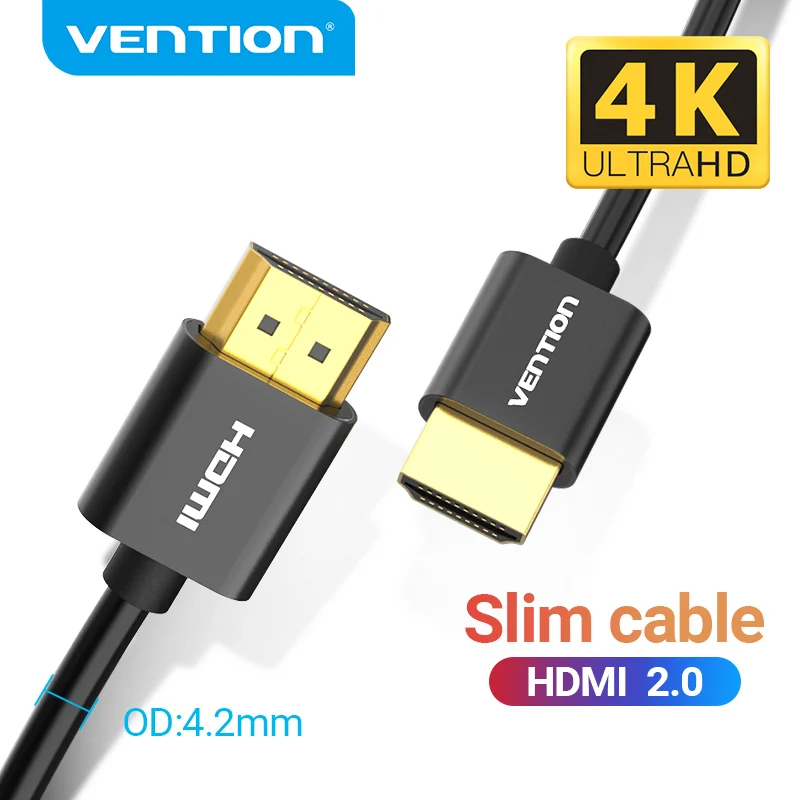 HDMI-кабель Vention 2 0 Ultra 4K тонкий разветвитель HDMI для PS4/3 HDTV X-box Nintendo Switch 3D кабель |