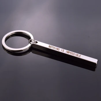 15 Styles Inspirational Quotes Engraved Keychain " NOTHING IS IMPOSSIBLE " Letters Vertical Bar Key Chains Best Christmas Gifts
15 Styles Inspirational Quotes Engraved Keychain " NOTHING IS IMPOSSIBLE " Letters Vertical Bar Key Chains Best Christmas Gifts