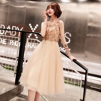 Champagne Gold Womens V-Neck Sequin Party Dress Sexy Evening Banquet Elegant Prom Sleeveless Mesh Short Gown Vestido XS-3XL
Champagne Gold Womens V-Neck Sequin Party Dress Sexy Evening Banquet Elegant Prom Sleeveless Mesh Short Gown Vestido XS-3XL