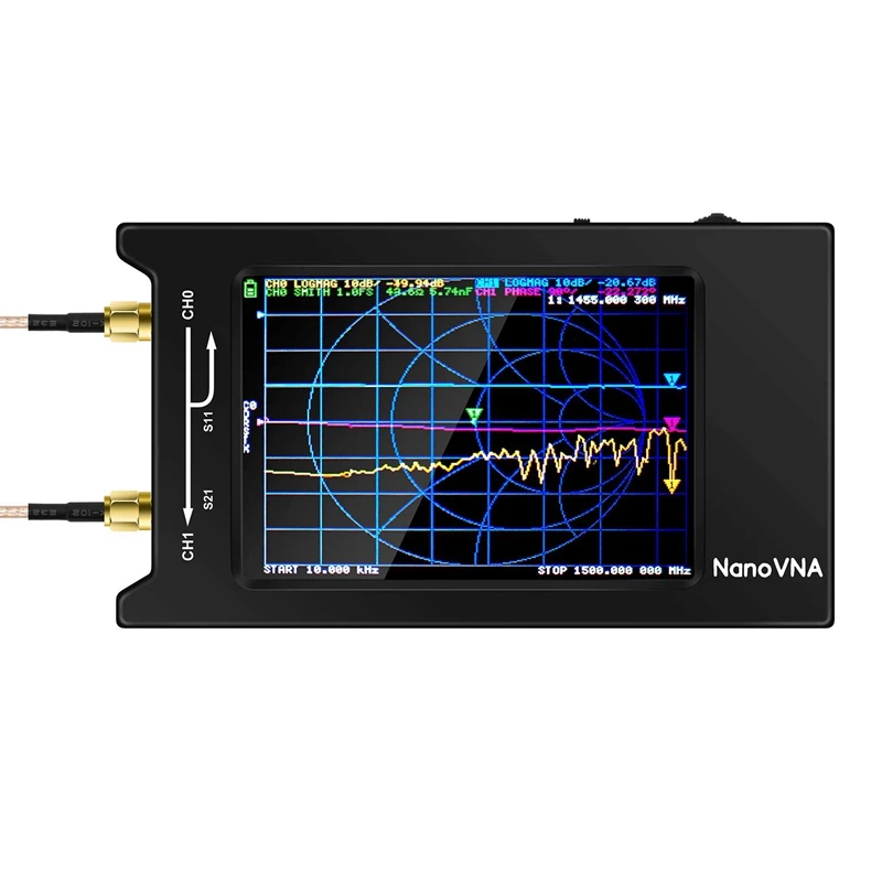 Новый NanoVNA-H4 4 дюйма ЖК-дисплей Дисплей 50 кГц-1 5 ГГц VNA кв УКВ УФ вектор сетевой