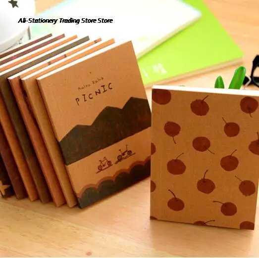 2pcs/set Portable notebook Vintage Pastel Drawing Pastels Pocket Book Business Diary Office Student | Канцтовары для офиса и