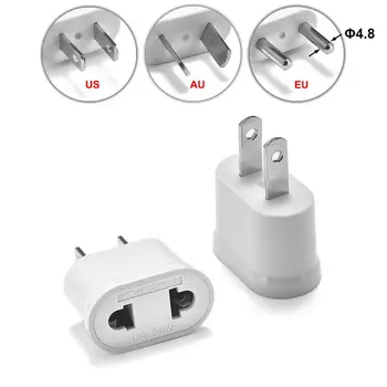 50pcs EU AU US EU KR Plug Adapter American Australia European Travel Adapter Converter 2Pin Power Plug Adaptor Outlet Socket
50pcs EU AU US EU KR Plug Adapter American Australia European Travel Adapter Converter 2Pin Power Plug Adaptor Outlet Socket