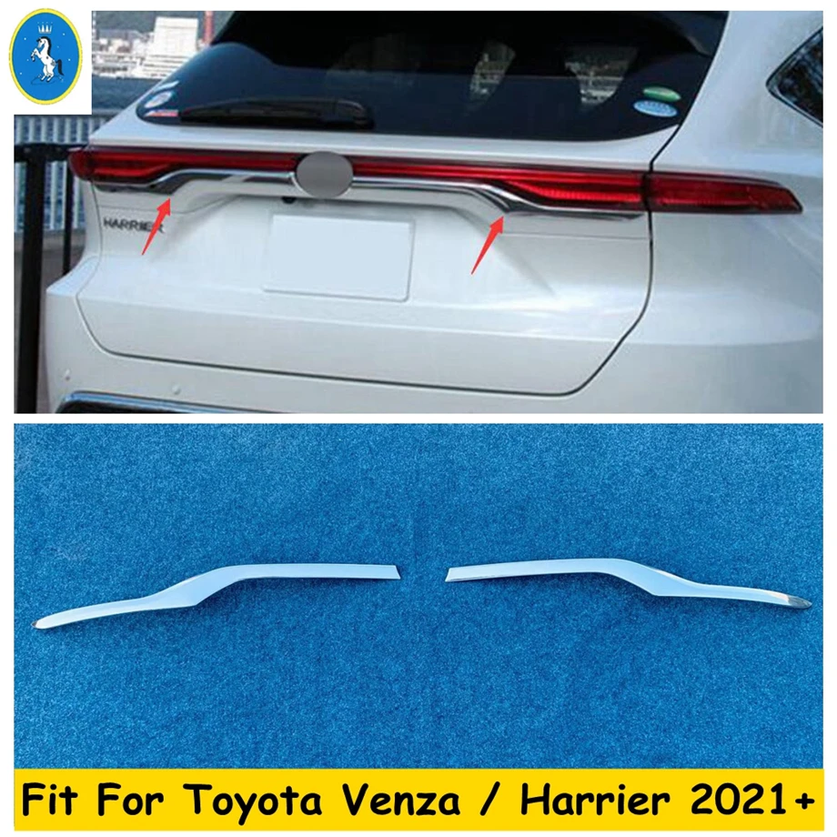 

Rear Trunk Tail Tailgate Door Stripes Cover Trim Decoration Panel For Toyota Venza / Harrier 2021 - 2023 Exterior Accessories