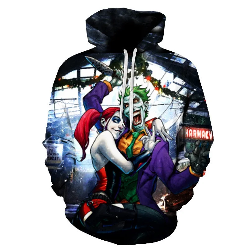 Spring and Autumn Trendy Brand Sweatwear Mens Pullovers 3d Cartoon Harley Quinn Sweatshirt Tops Hoody Stranger Things Hoodie
Spring and Autumn Trendy Brand Sweatwear Mens Pullovers 3d Cartoon Harley Quinn Sweatshirt Tops Hoody Stranger Things Hoodie
