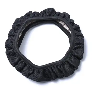 38cm Diameter Ice Silk Fabric Aprons Steering Wheel Sleeve Black Cover
38cm Diameter Ice Silk Fabric Aprons Steering Wheel Sleeve Black Cover