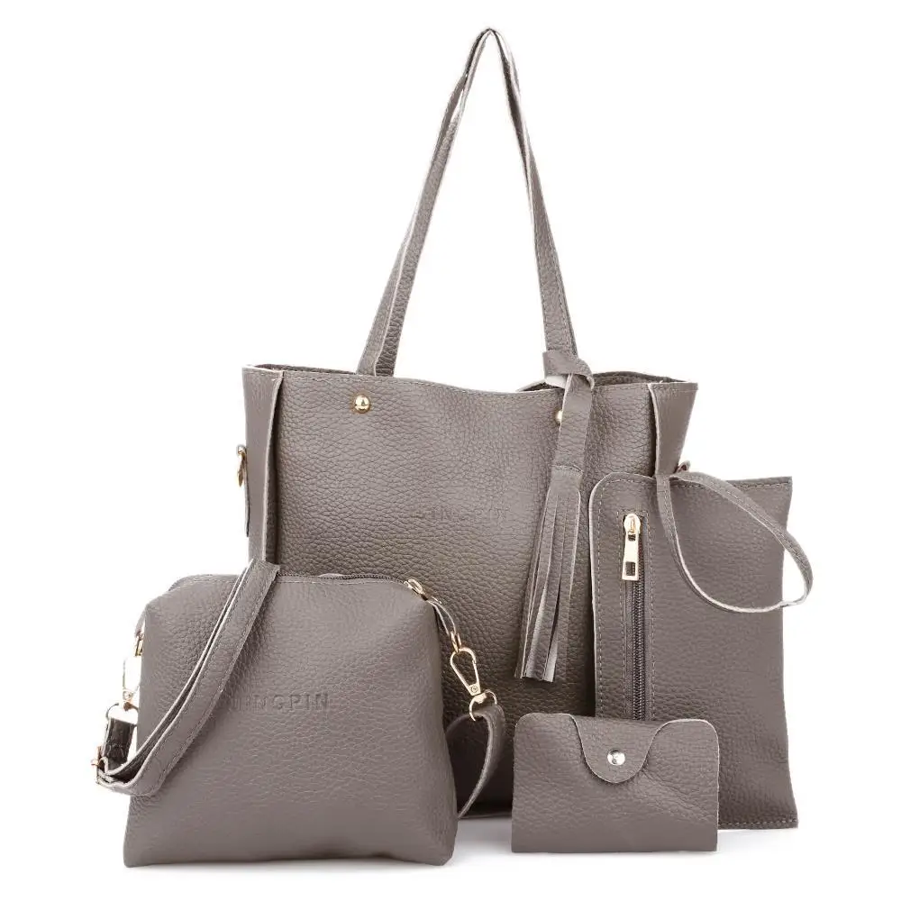 Tote Bag Handbag Receive Small Change Female Beauty Accessories High Capacity PU 4 Pcs/Set Elegant Women Bags Casual Travel
Tote Bag Handbag Receive Small Change Female Beauty Accessories High Capacity PU 4 Pcs/Set Elegant Women Bags Casual Travel