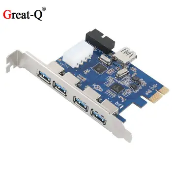 5 Ports USB 3.0 PCI-e Expansion Card PCI Express PCIe USB 3.0 Hub Adapter With 20pin Power Supply
5 Ports USB 3.0 PCI-e Expansion Card PCI Express PCIe USB 3.0 Hub Adapter With 20pin Power Supply