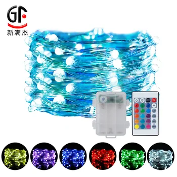 4-Wire 16-Color Copper Wire Lamp String RGB Waterproof Lamp Series 24 Key Adjustable Light Battery Box/USB Remote Control String
4-Wire 16-Color Copper Wire Lamp String RGB Waterproof Lamp Series 24 Key Adjustable Light Battery Box/USB Remote Control String