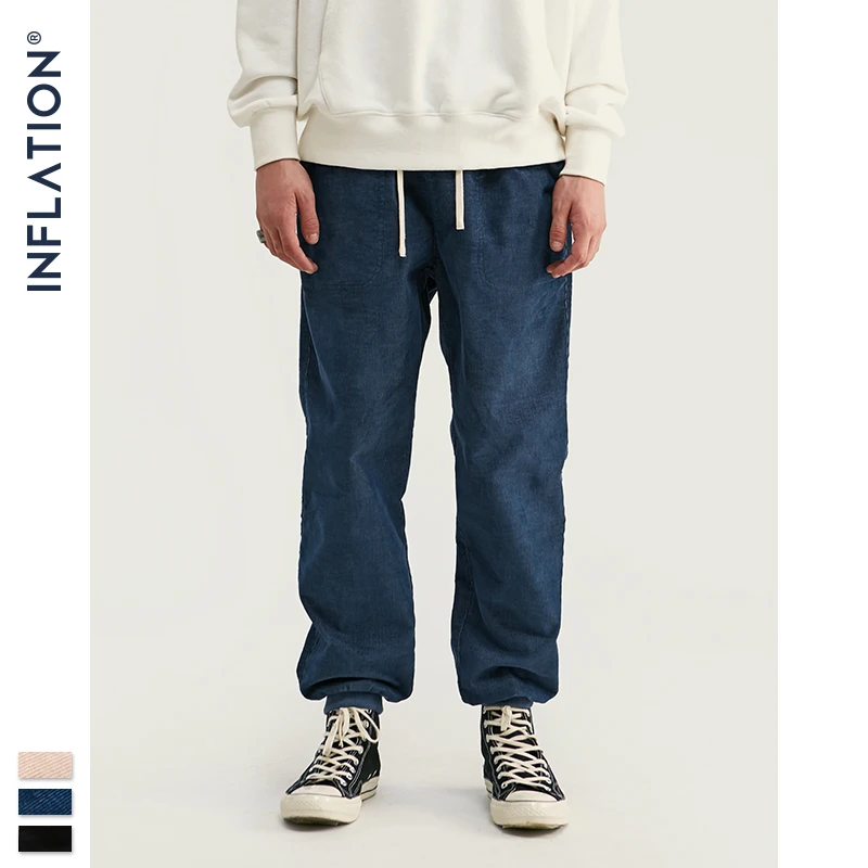 INFLATION Design Men Winter Corduroy Jogger Pants Loose Overalls Solid Color Men Jogger Corduroy Pants Elastic Waist Pant 93370W
INFLATION Design Men Winter Corduroy Jogger Pants Loose Overalls Solid Color Men Jogger Corduroy Pants Elastic Waist Pant 93370W
