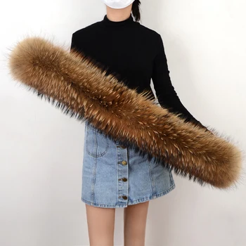 100% Natural Raccoon /fox fur Scarf Collar Genuine Large Fur Scarves woman winter Warm Female Neck Cap big size Collar
100% Natural Raccoon /fox fur Scarf Collar Genuine Large Fur Scarves woman winter Warm Female Neck Cap big size Collar