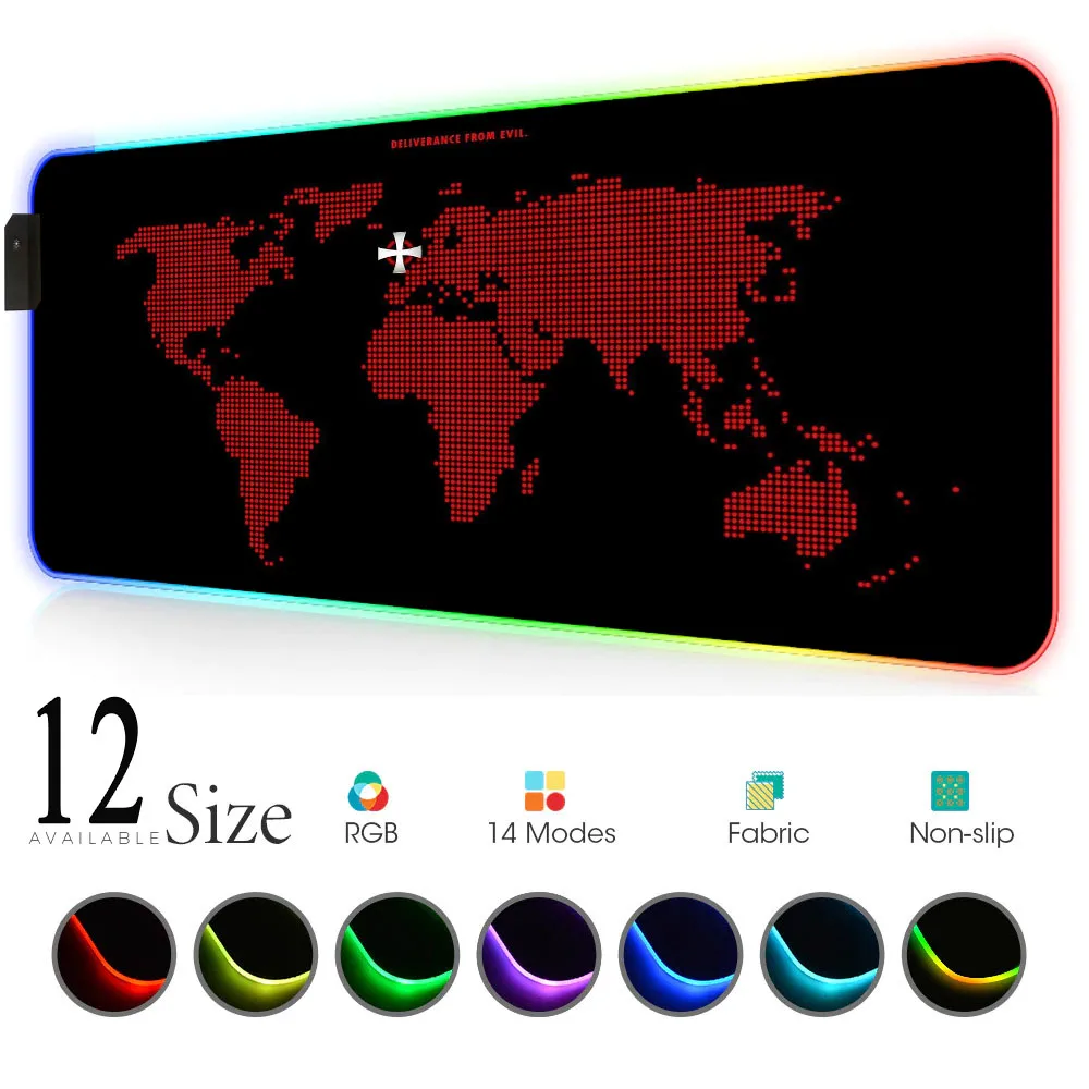 Gloway Mouse Pad World Map Carpet Mouse Xxl Led Mouse Mat Map Mousepad Rgb for Pc Mat Gaming Keybord Pad Gamer Gifts Mats
Gloway Mouse Pad World Map Carpet Mouse Xxl Led Mouse Mat Map Mousepad Rgb for Pc Mat Gaming Keybord Pad Gamer Gifts Mats