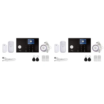 Wireless WIFI GSM Security Alarm System Kit APP Remote Control Burglar Smart Home PIR Door Detector 43Hz
Wireless WIFI GSM Security Alarm System Kit APP Remote Control Burglar Smart Home PIR Door Detector 43Hz