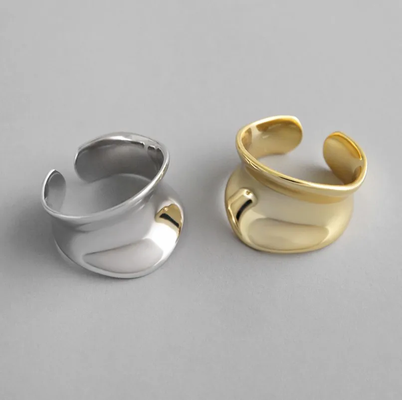 S925 Sterling Silver Ring exaggerated irregular circular concave wide-faced Ins Style Fashion Fine Jewelry Gold Open Ring
S925 Sterling Silver Ring exaggerated irregular circular concave wide-faced Ins Style Fashion Fine Jewelry Gold Open Ring