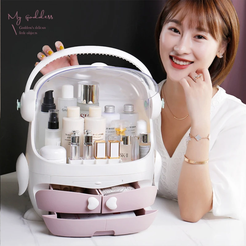 Fashion Penguin Type Cosmetics Storage Box Portable Transparent Storage Box Waterproof And Dustproof Cosmetics Storage Jewelry
Fashion Penguin Type Cosmetics Storage Box Portable Transparent Storage Box Waterproof And Dustproof Cosmetics Storage Jewelry
