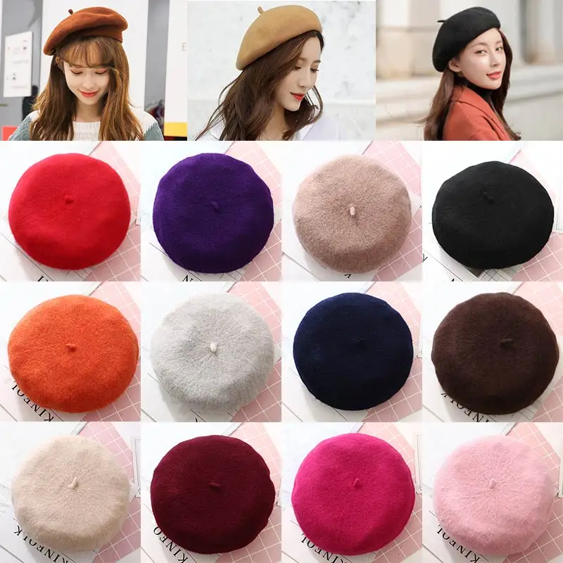 Lady Berets Caps High Quality Female Warm Women Korean Wool Berets Hat Hot Sale Solid Color 1PC Painter Style Hat Vintage
Lady Berets Caps High Quality Female Warm Women Korean Wool Berets Hat Hot Sale Solid Color 1PC Painter Style Hat Vintage